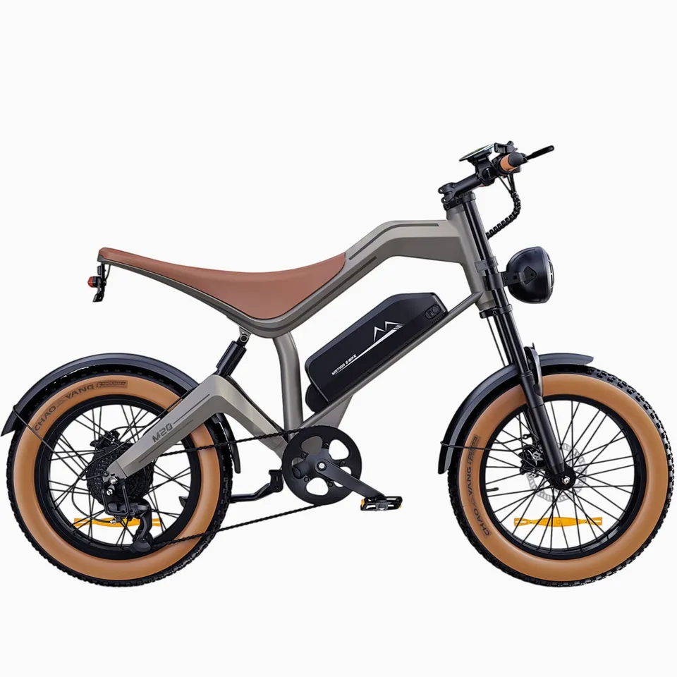 dyu-m20-fat-bike-lectrique-marron-tout-terrain-25-km-h image 1