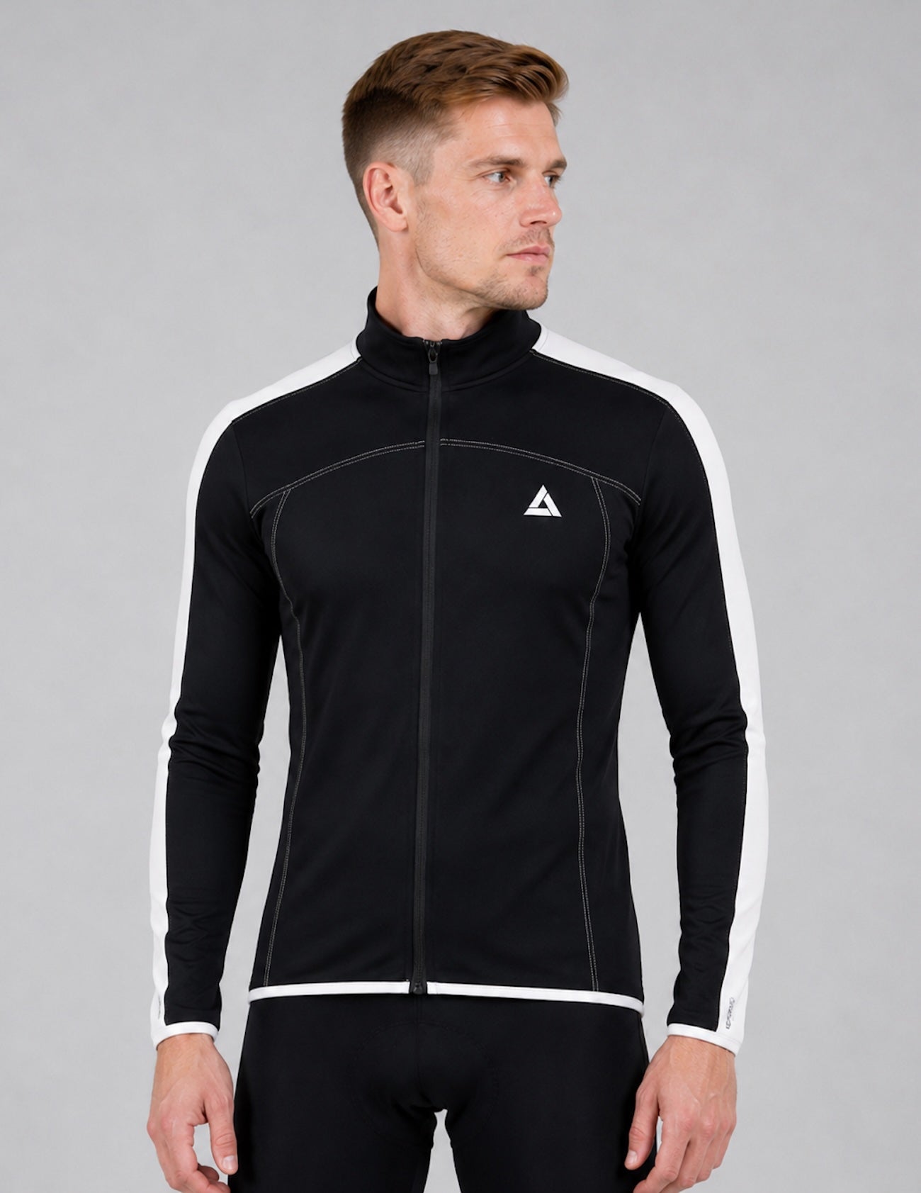 airtracks-pro-line-maillot-v-lo-hiver-noir-blanc-taille-l image 1