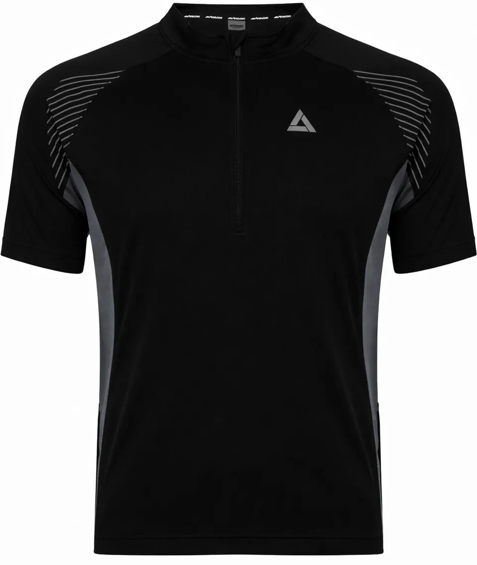 airtracks-team-ii-maillot-v-lo-homme-noir-gris-respirant image 1