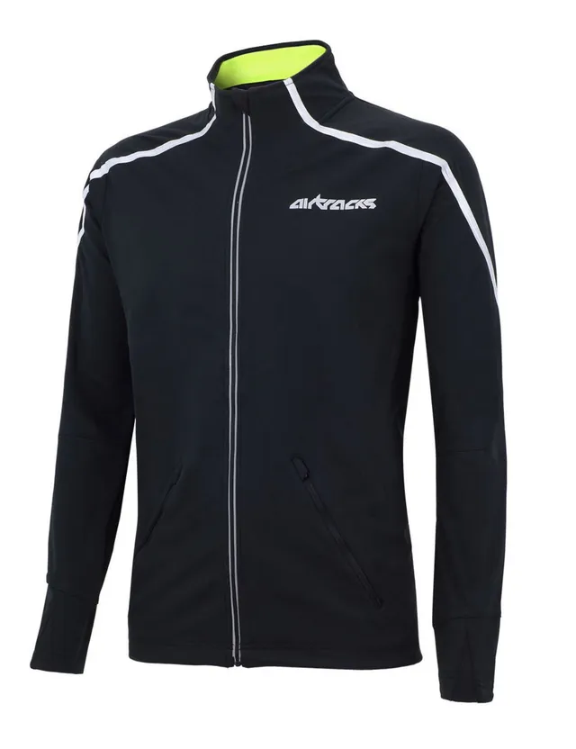 airtracks-air-tech-veste-v-lo-femme-thermique-noire-windstopper image 1