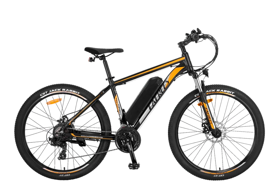 fafrees-e-mtb-f28-mt-vtt-lectrique-noir-orange image 1