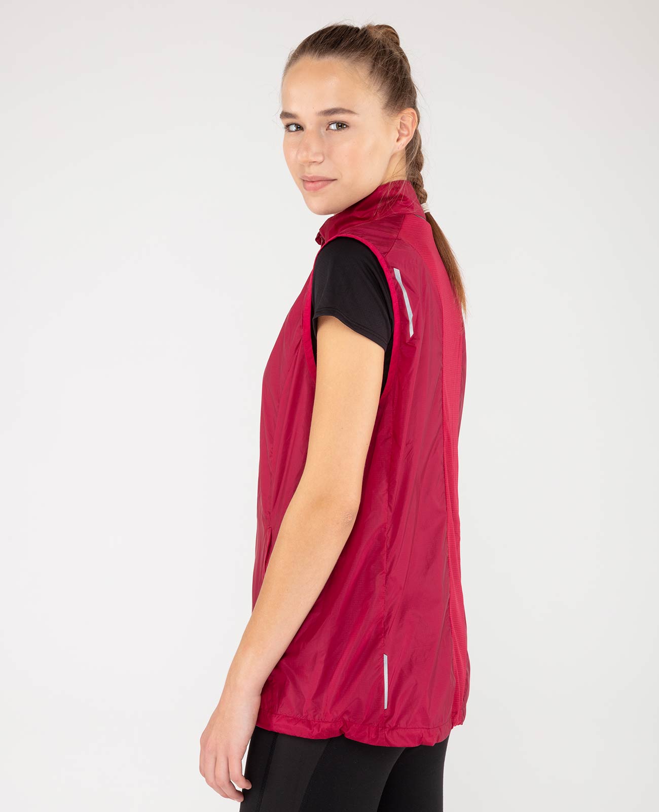 airtracks-team-line-gilet-v-lo-femme-coupe-vent-rouge-m image 4