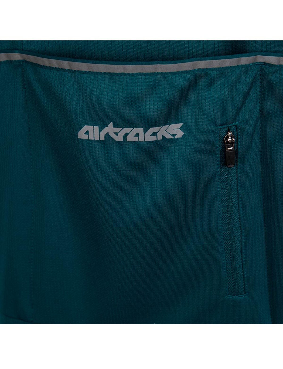 airtracks-team-ii-jersey-v-lo-homme-manches-courtes-vert-gris-3-poches image 3
