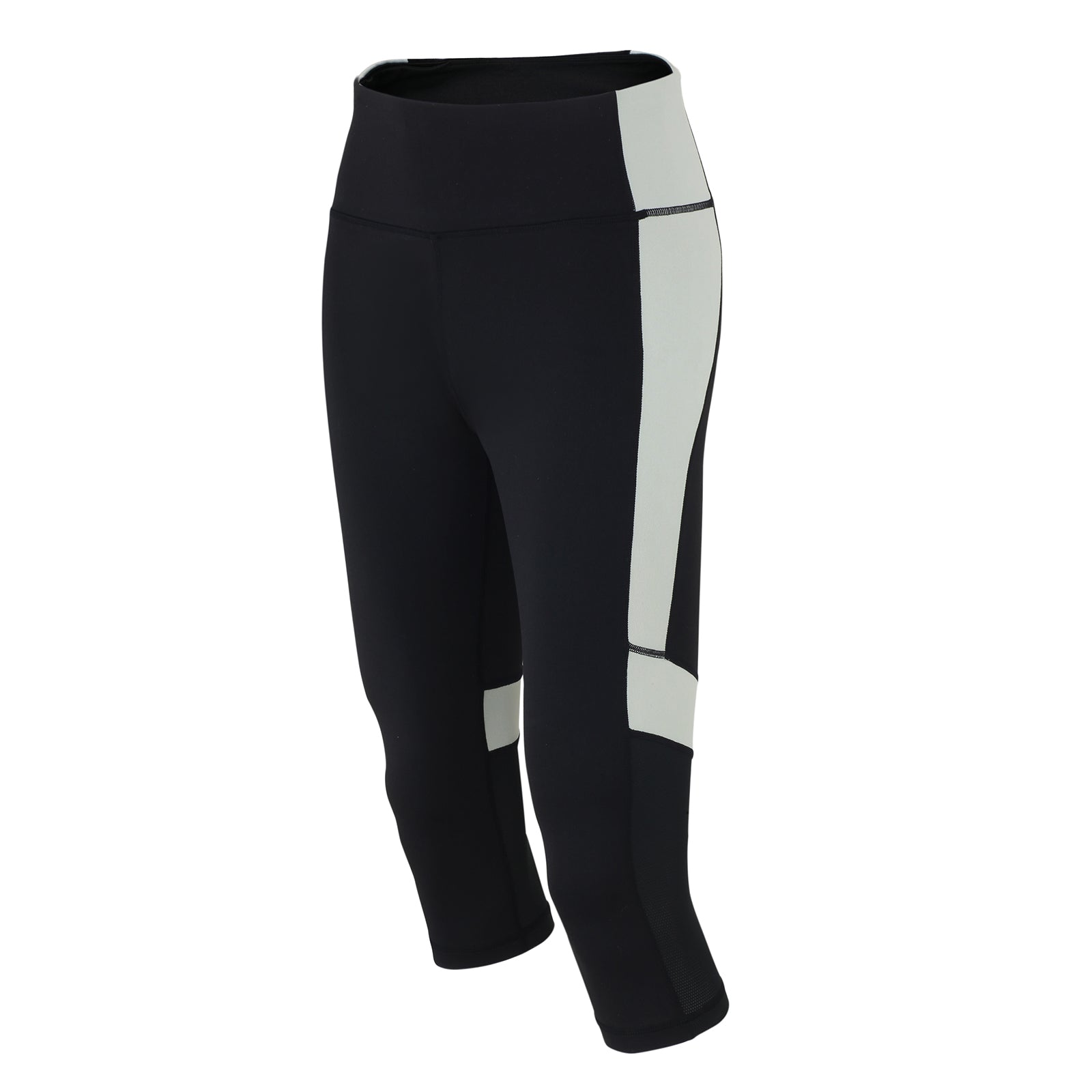 airtracks-pantalon-fitness-3-4-femme-s-noir-gris-compression image 1