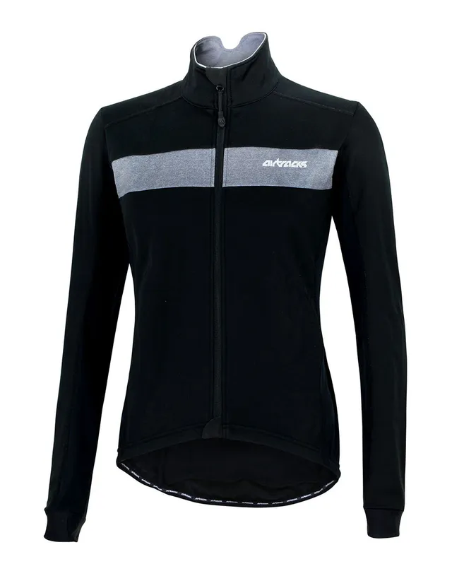 airtracks-pro-team-veste-v-lo-hiver-thermique-noir-argent-coupe-vent image 1