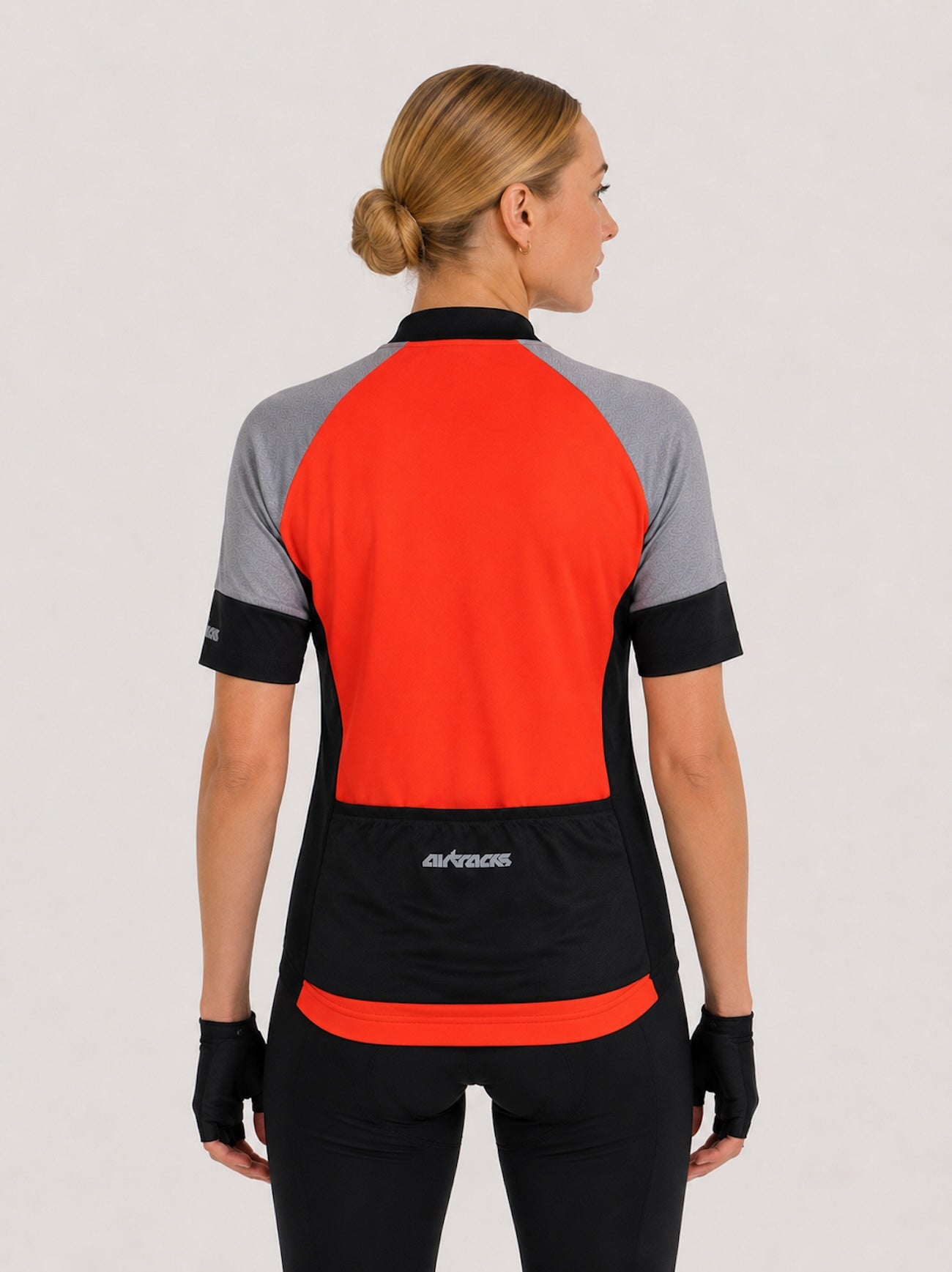 airtracks-pro-line-maillot-v-lo-femme-rouge-manches-courtes-2 image 2