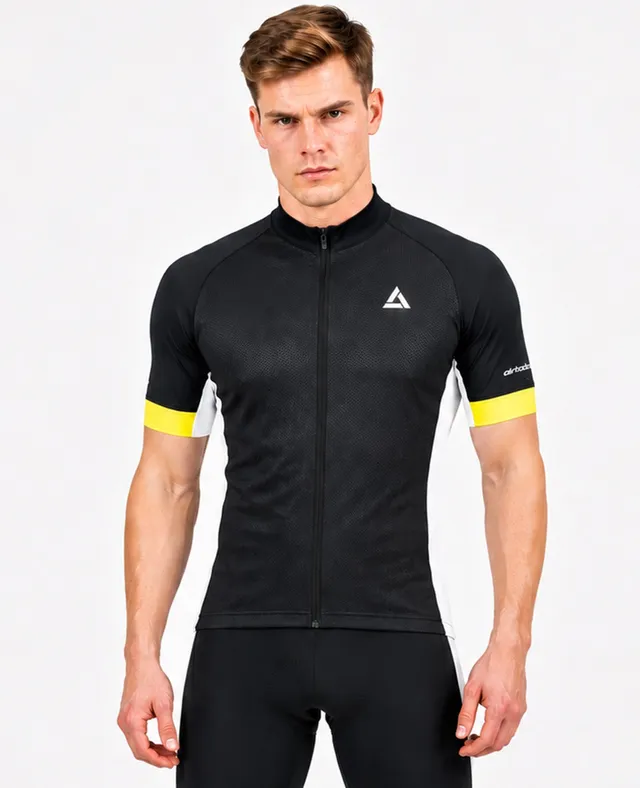 airtracks-pro-team-maillot-v-lo-homme-noir-blanc-respirant image 1