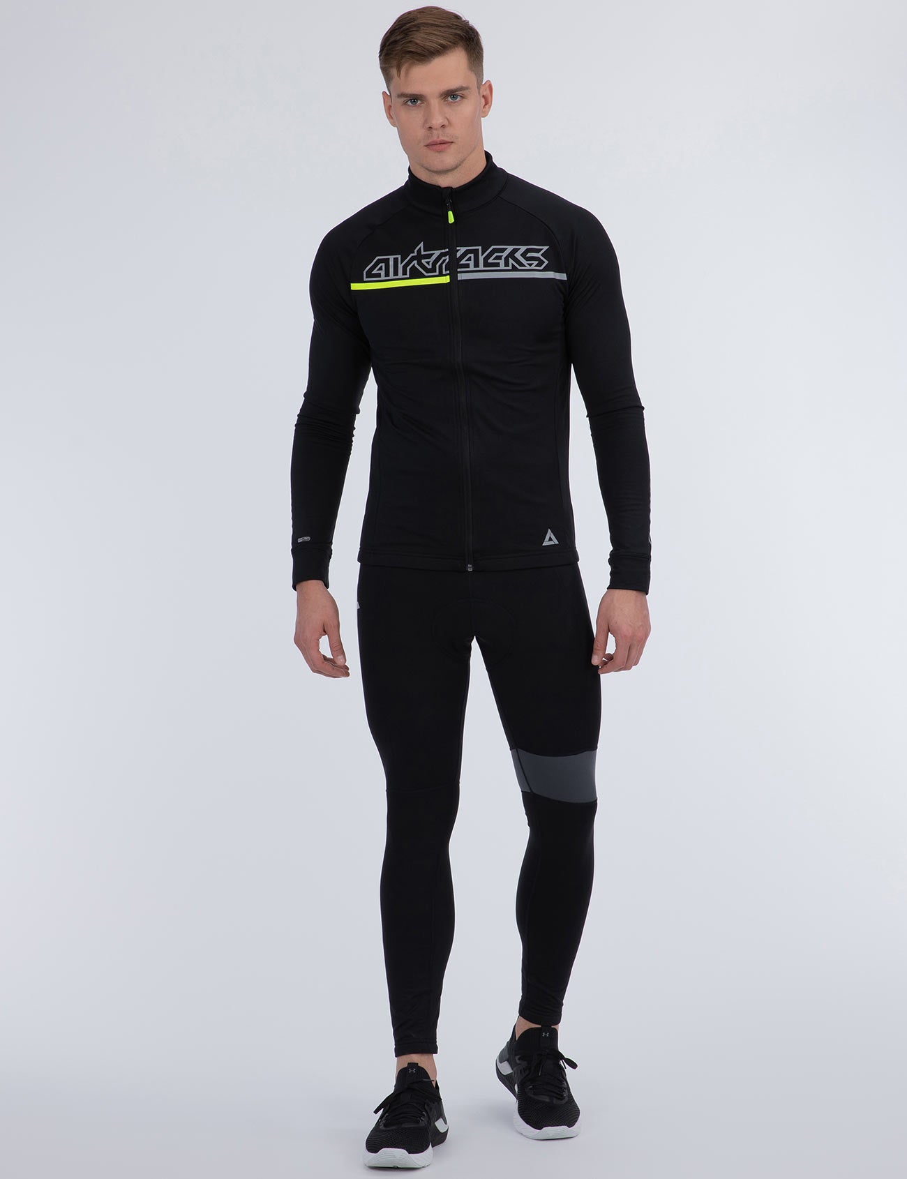 airtracks-team-ii-maillot-v-lo-thermique-homme-noir-gris image 1