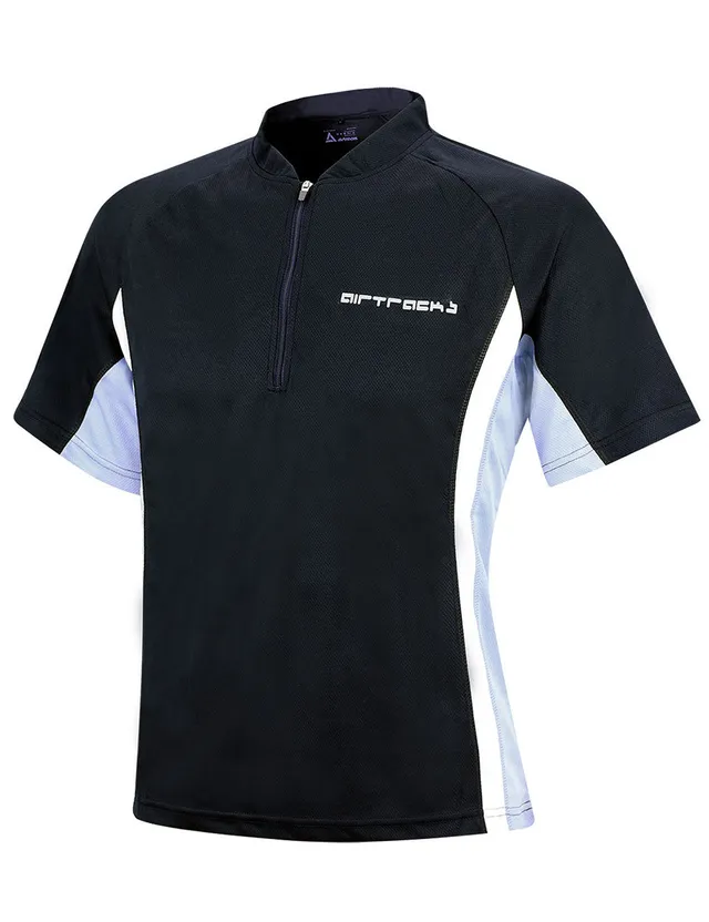 airtracks-chemise-course-manches-courtes-noire-respirante image 1