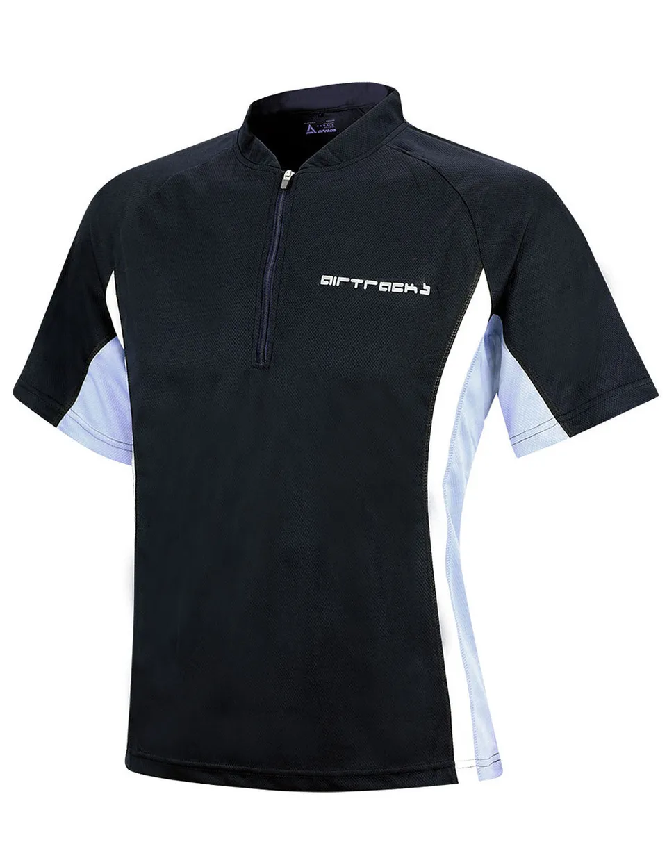 airtracks-chemise-course-manches-courtes-noire-respirante image 1