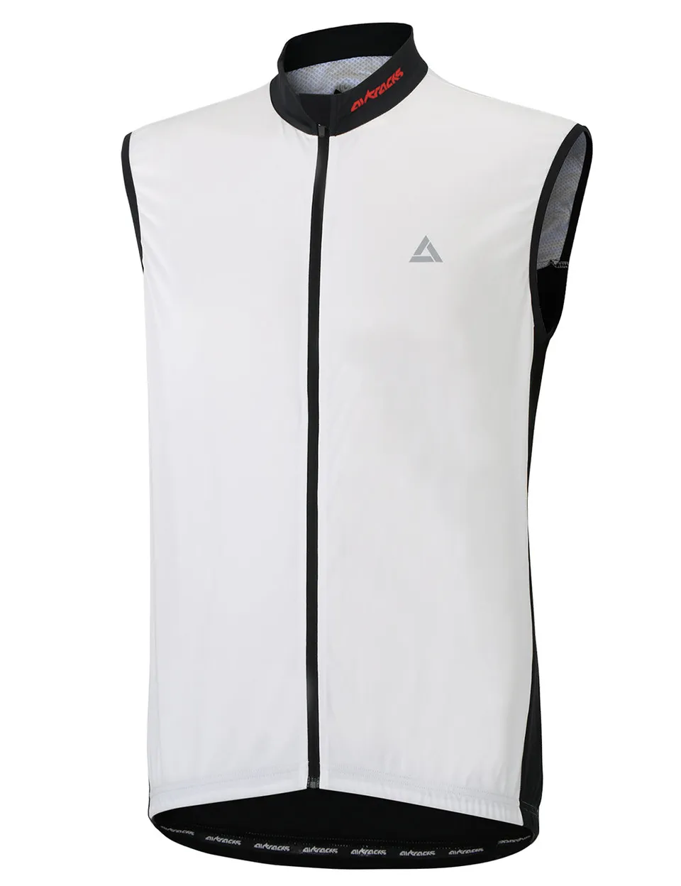 airtracks-comfort-line-maillot-v-lo-sans-manches-blanc-noir image 1