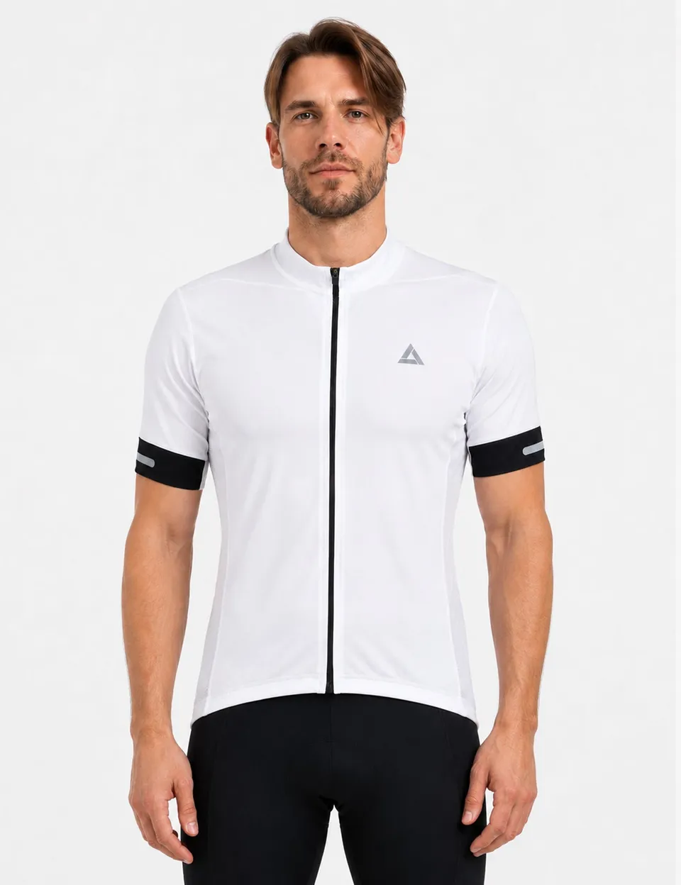 airtracks-pro-team-line-ii-maillot-v-lo-homme-blanc-manches-courtes image 1