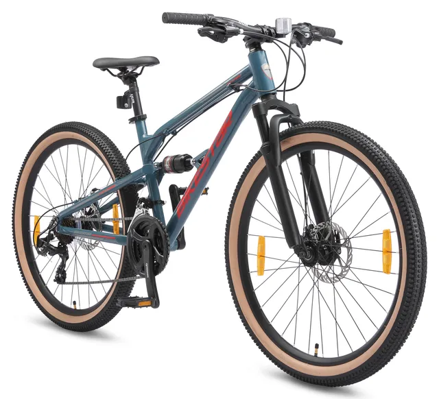 bikestar-vtt-alu-29-pouces-vert-21-vitesses-tout-suspendu image 1