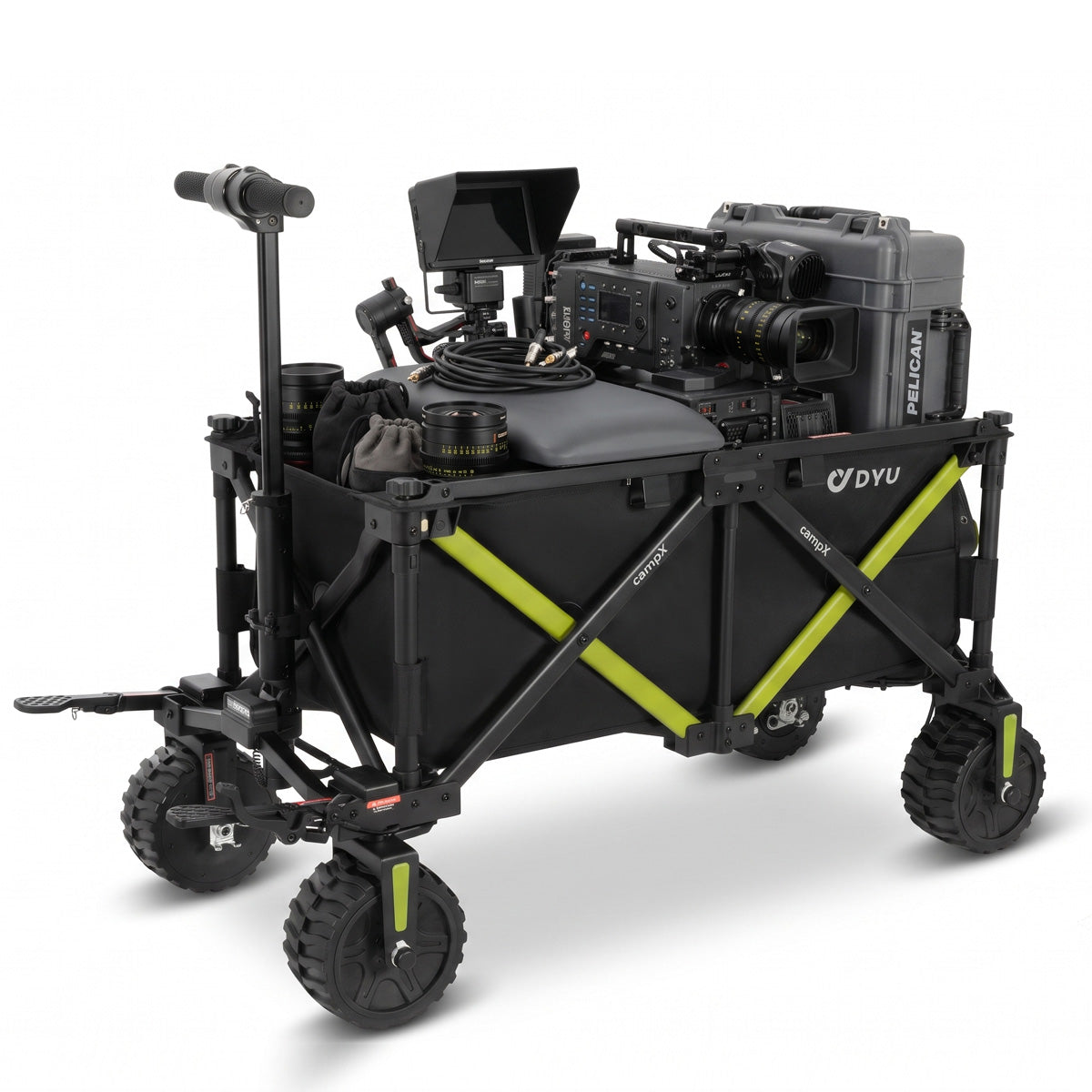 dyu-campx-chariot-lectrique-pliable-1200w-noir image 1