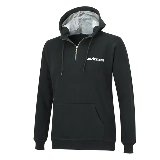 airtracks-team-pro-sweat-homme-hiver-zip-capuche-noir-coton image 1