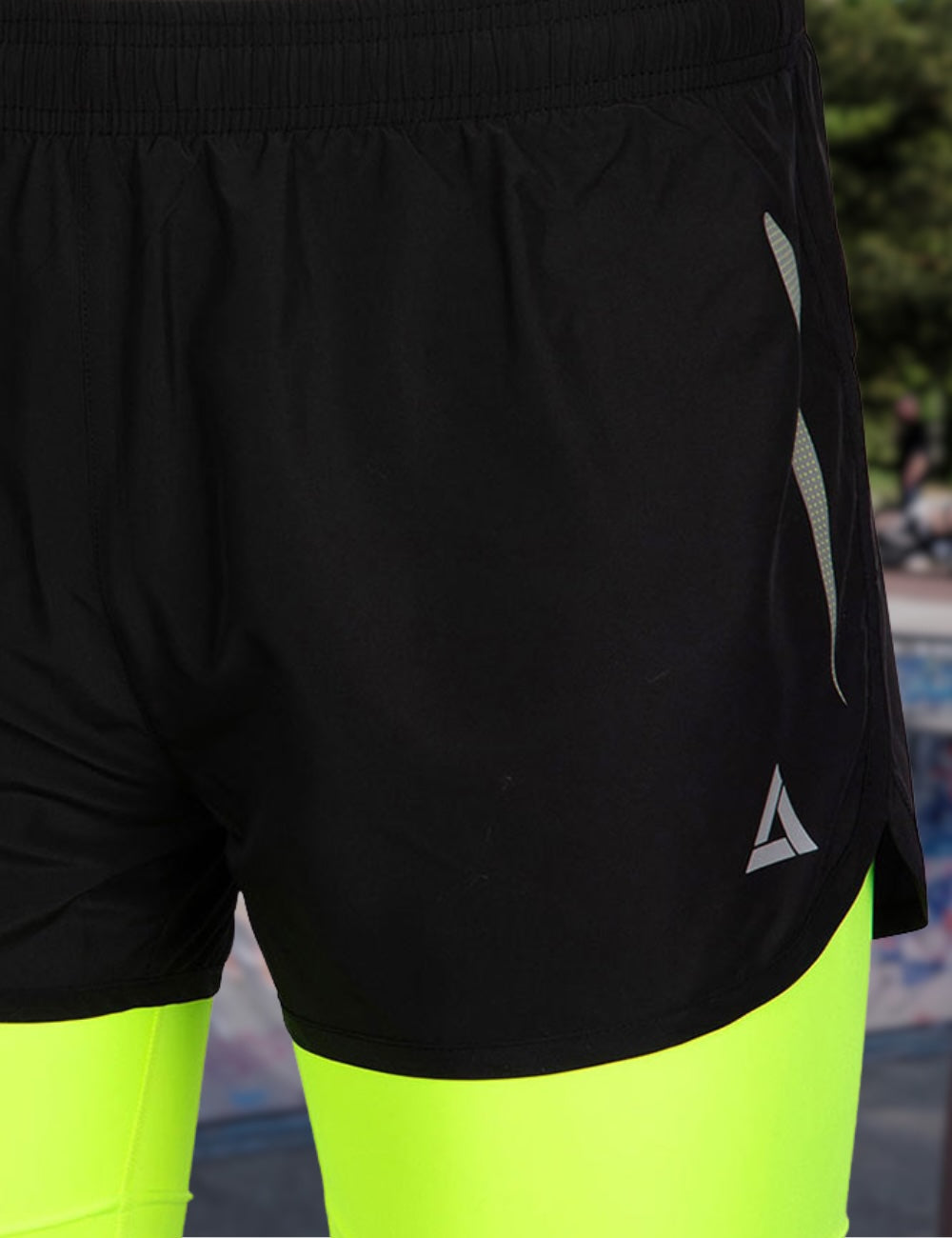 airtracks-ligne-ensemble-running-chemise-short-noir-2-pcs image 2