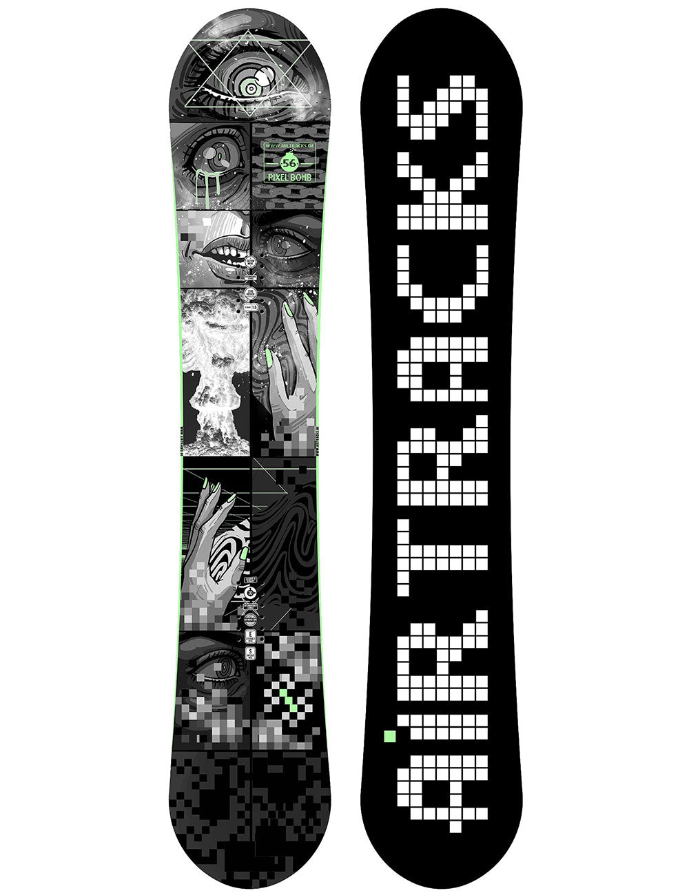 airtracks-pixel-bomb-snowboard-homme-carbone-158-cm image 1