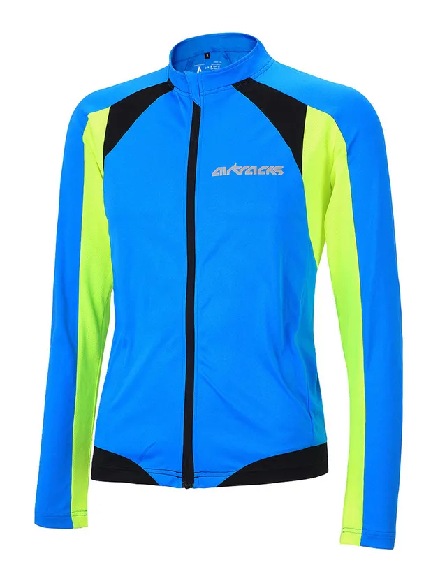 airtracks-pro-t-maillot-v-lo-manches-longues-bleu-n-on-respirant image 1