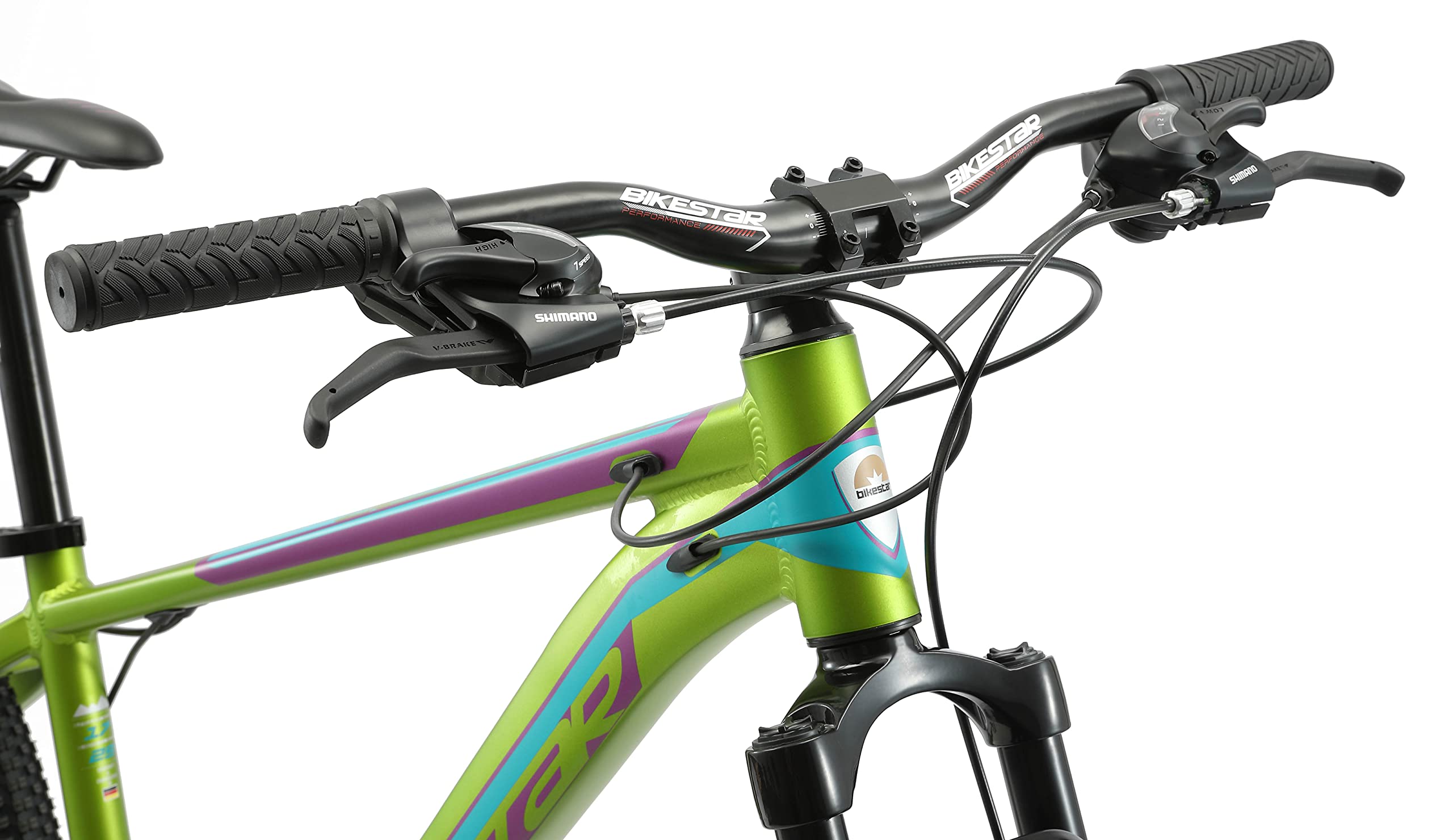 bikestar-vtt-29-pouces-21-vitesses-vert-bleu-cadre-17 image 7