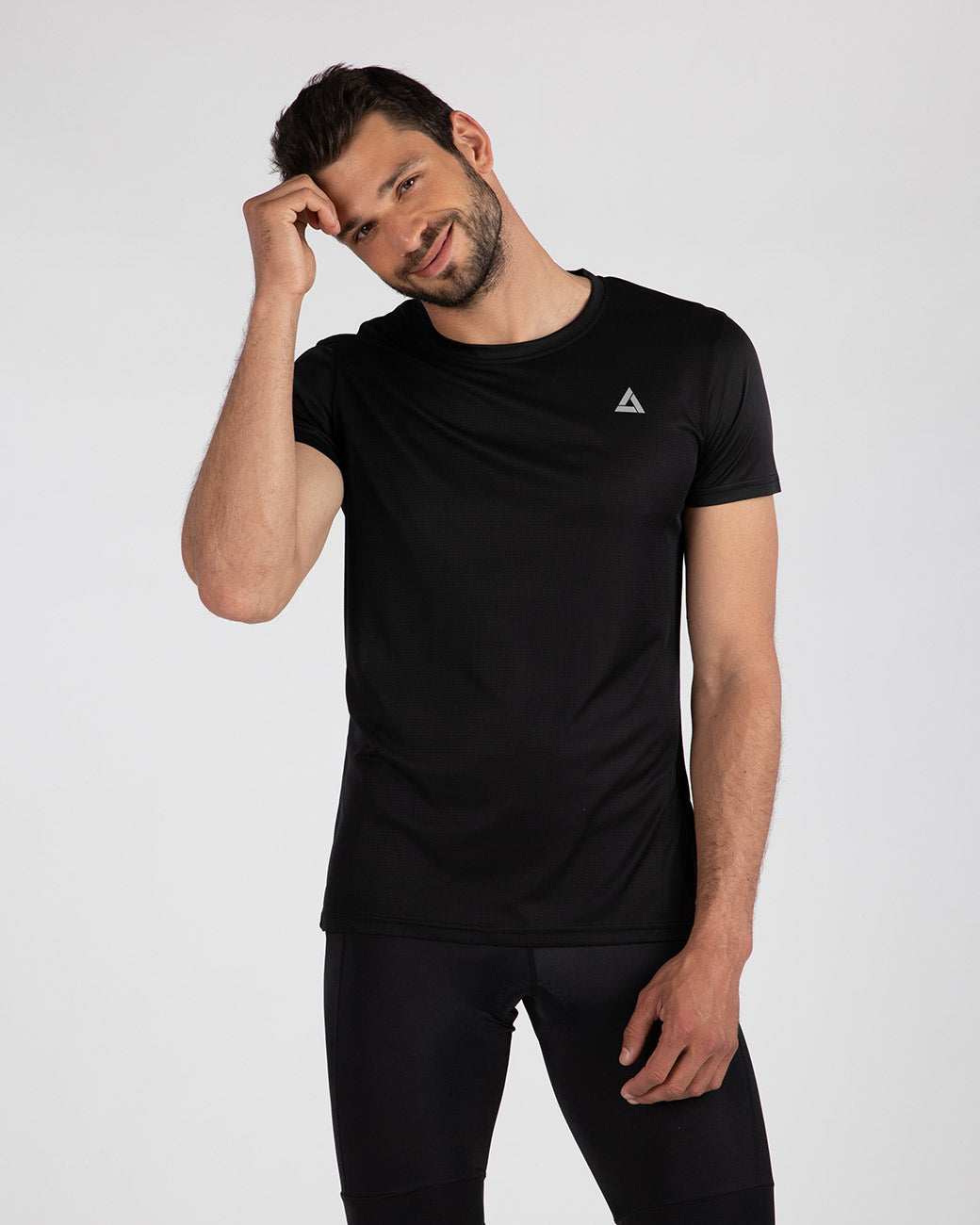 airtracks-comfort-line-t-shirt-running-noir-manches-courtes-m image 1