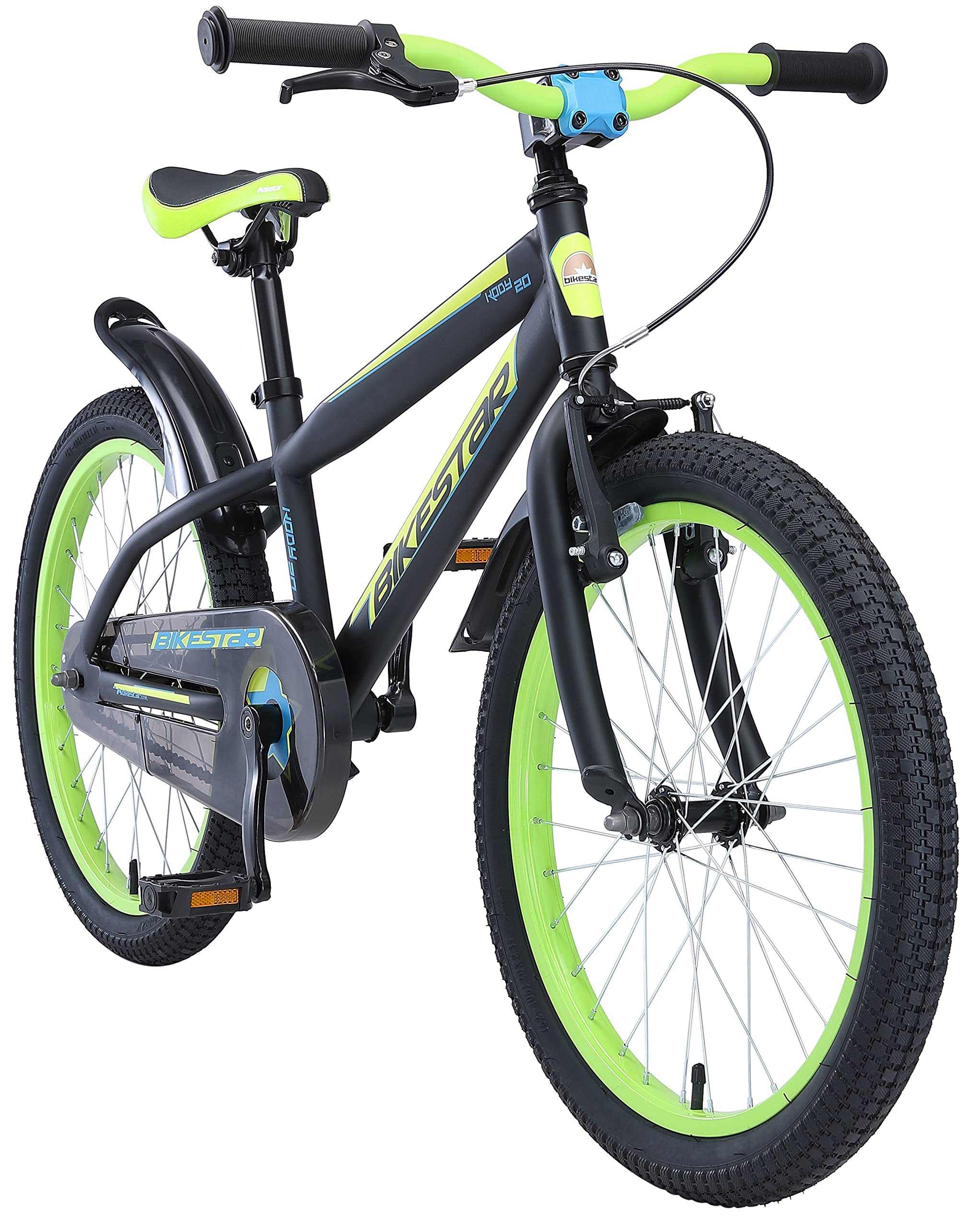 bikestar-v-lo-enfant-20-pouces-noir-vert-d-s-6-ans image 1