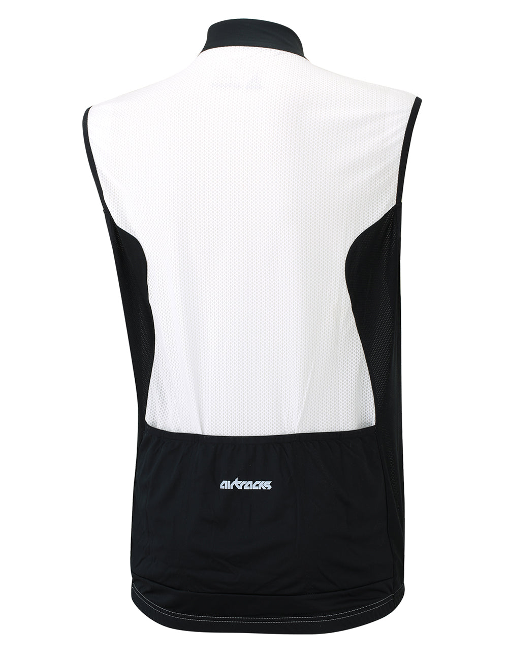 airtracks-comfort-line-maillot-v-lo-sans-manches-blanc-noir image 2