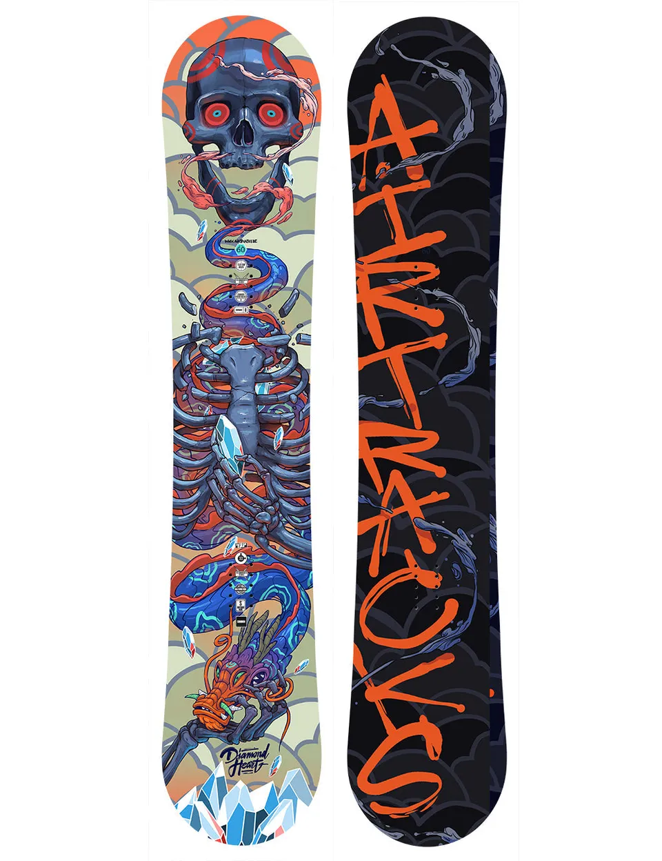 airtracks-diamond-heart-planche-snowboard-carbone-155 image 1