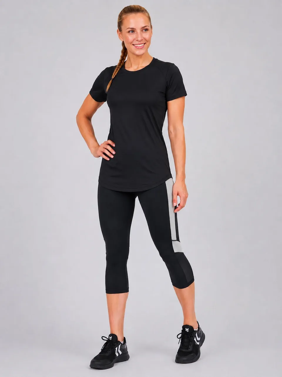 airtracks-corsaire-running-femme-3-4-taille-haute-noir image 1