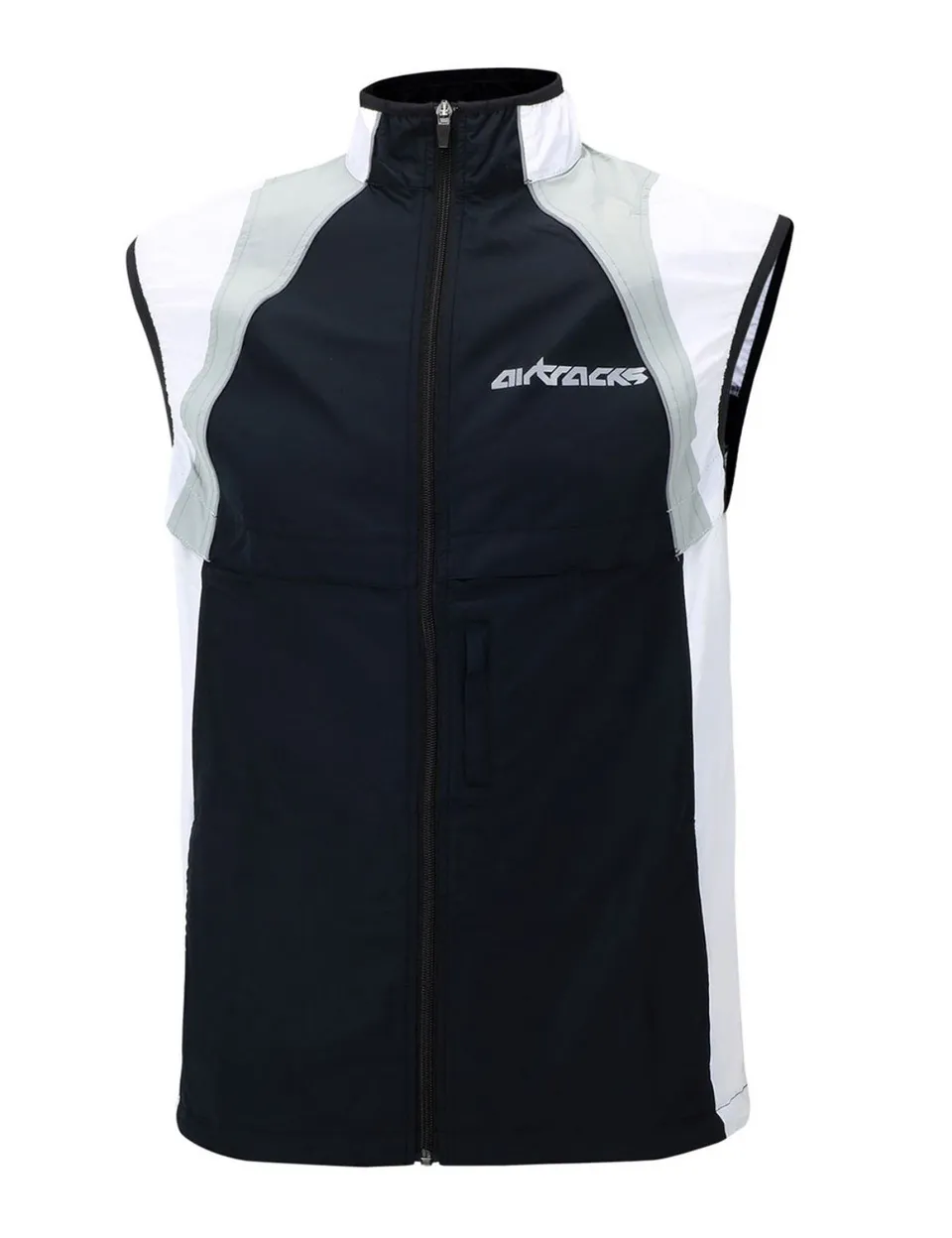 airtracks-gilet-v-lo-femme-noir-respirant-coupe-vent image 1