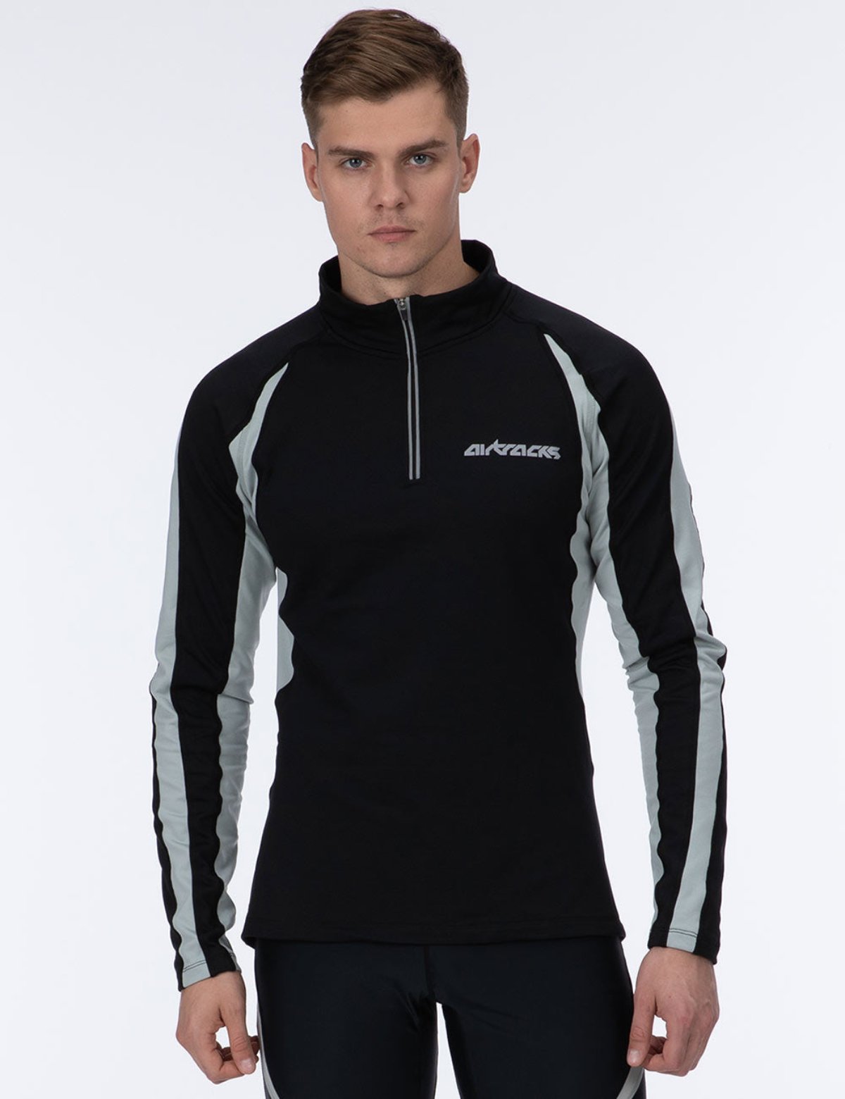 airtracks-pro-maillot-running-homme-manches-longues-noir-thermique image 1