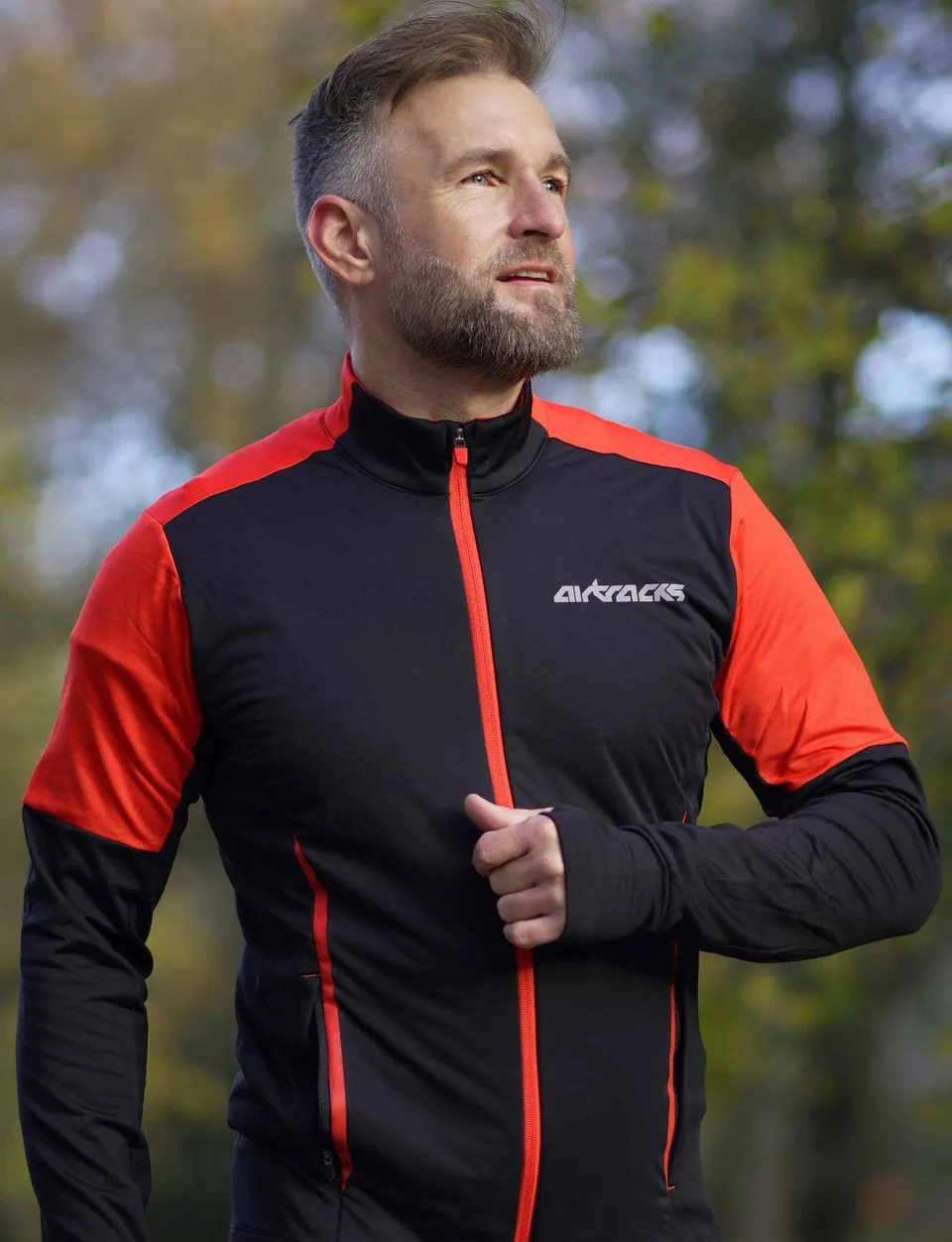 airtracks-pro-line-sweat-thermique-homme-noir-rouge-hiver image 1