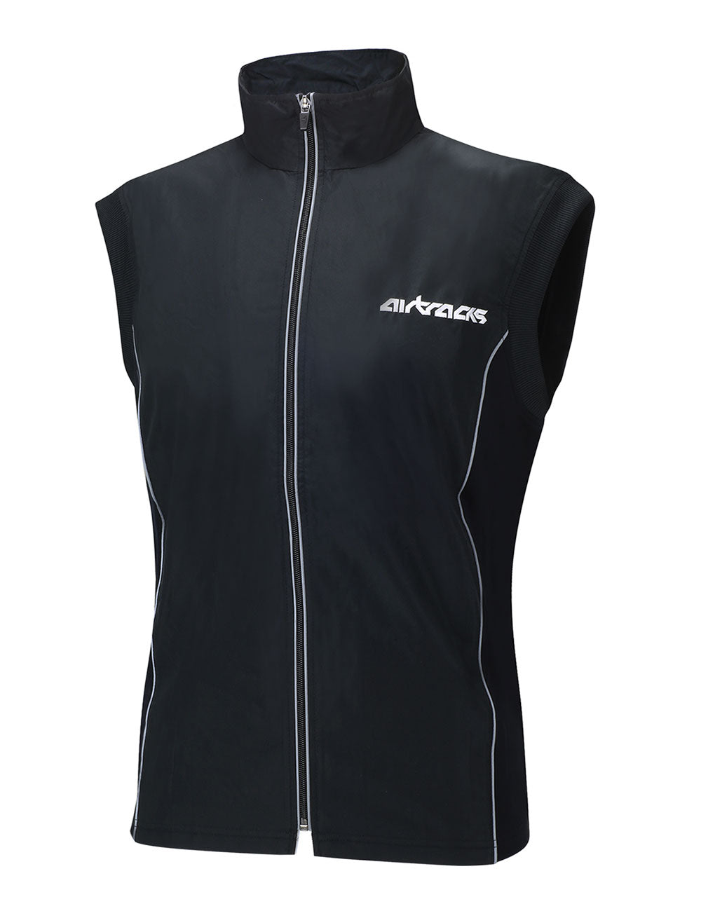 airtracks-gilet-v-lo-thermique-noir-coupe-vent-respirant image 1