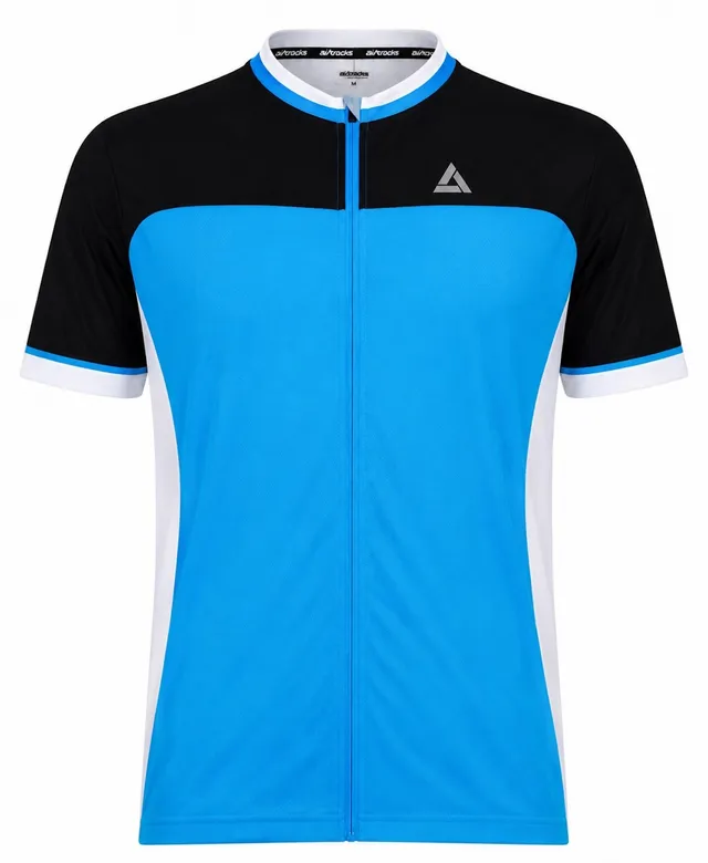 airtracks-pro-t-ii-maillot-v-lo-homme-manches-courtes-bleu-noir image 1