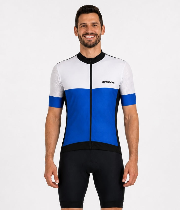 airtracks-pro-team-iii-maillot-v-lo-homme-bleu-blanc image 1