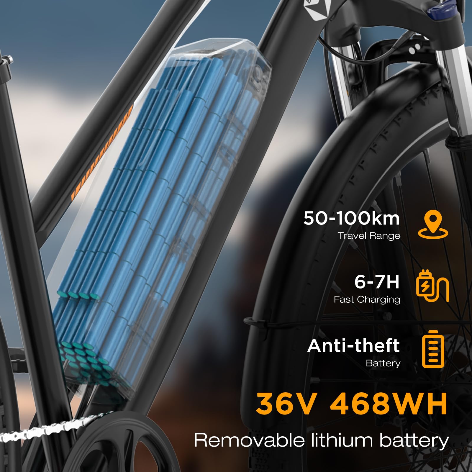 hitway-v-lo-lectrique-28-250w-36v-7-vitesses-noir-25-km-h image 3