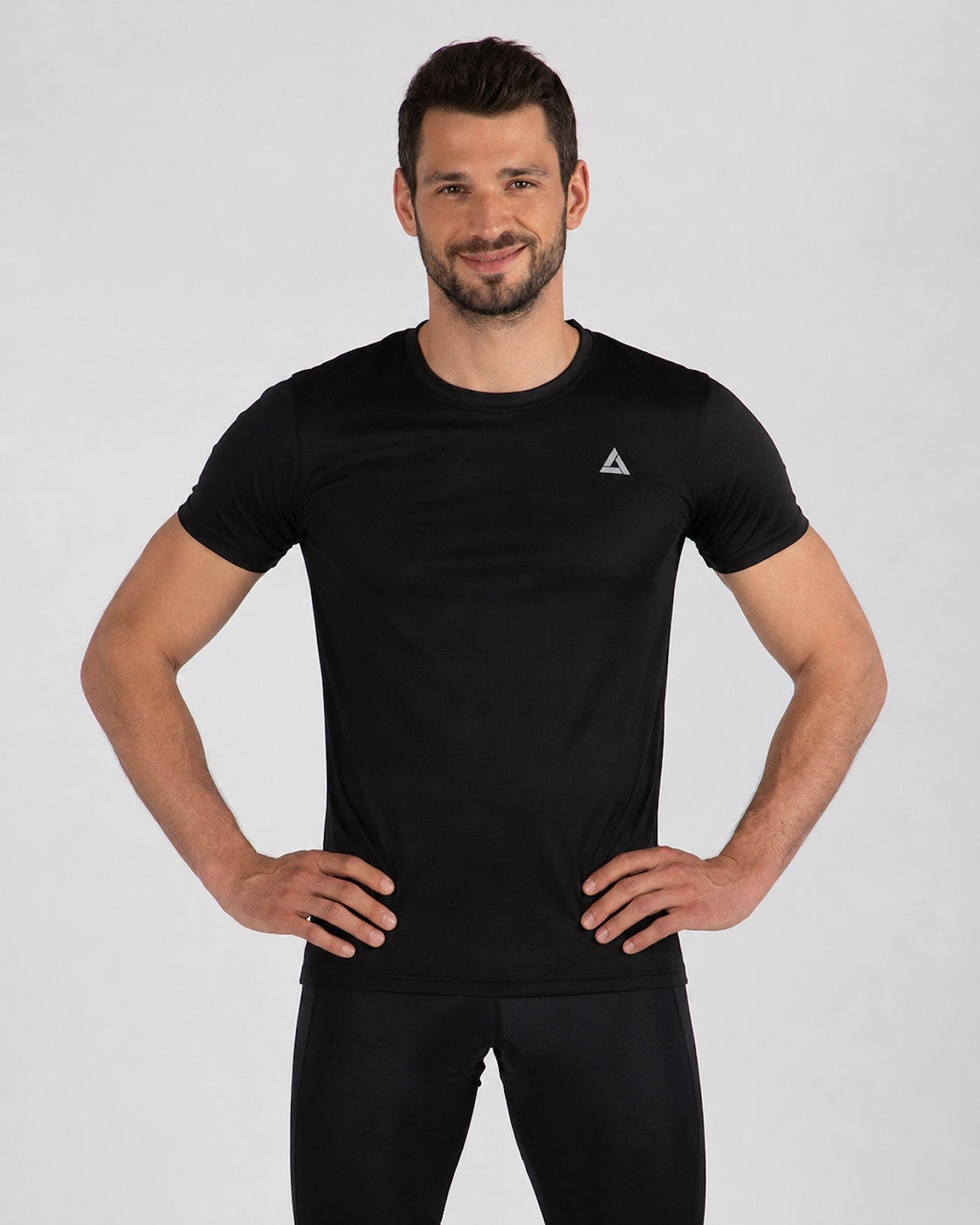 airtracks-comfort-line-t-shirt-running-noir-manches-courtes image 1
