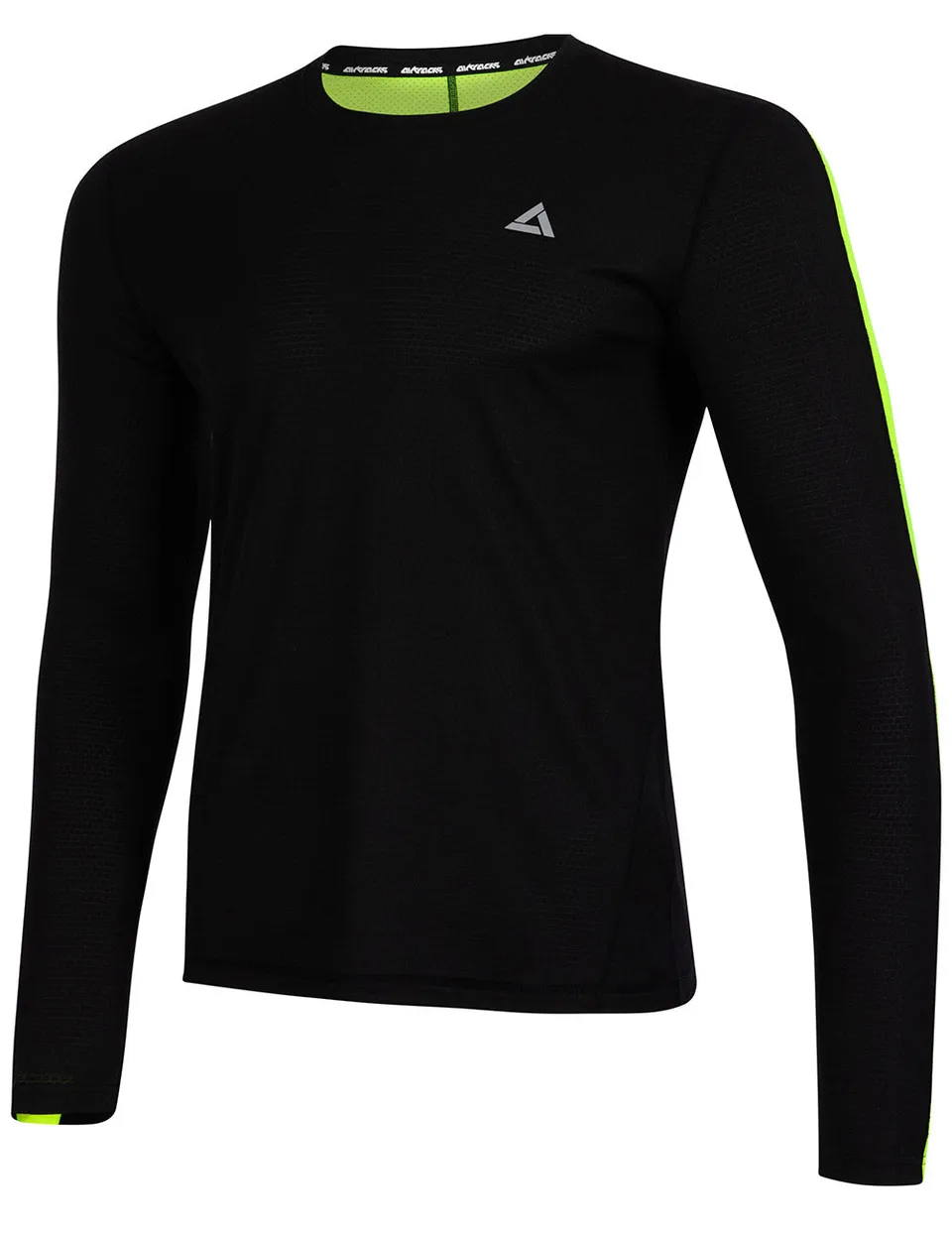 airtracks-pro-line-t-shirt-running-homme-manches-longues-noir image 1