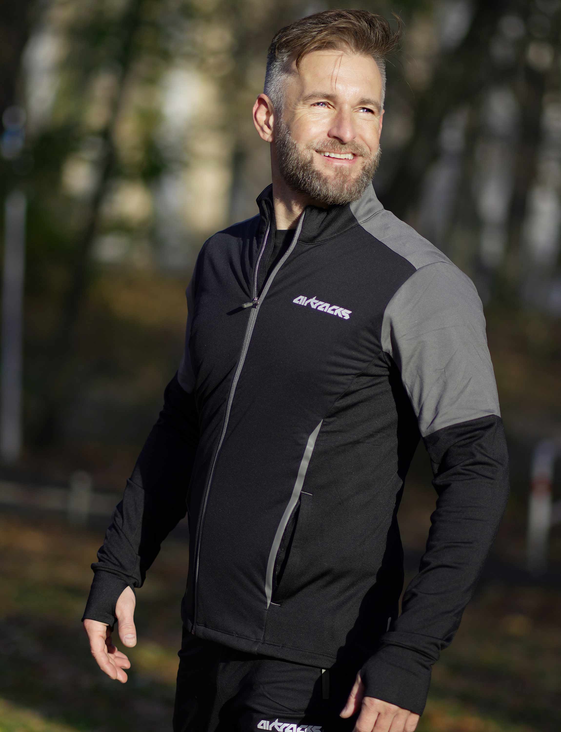 airtracks-pro-line-sweat-running-homme-noir-gris image 1