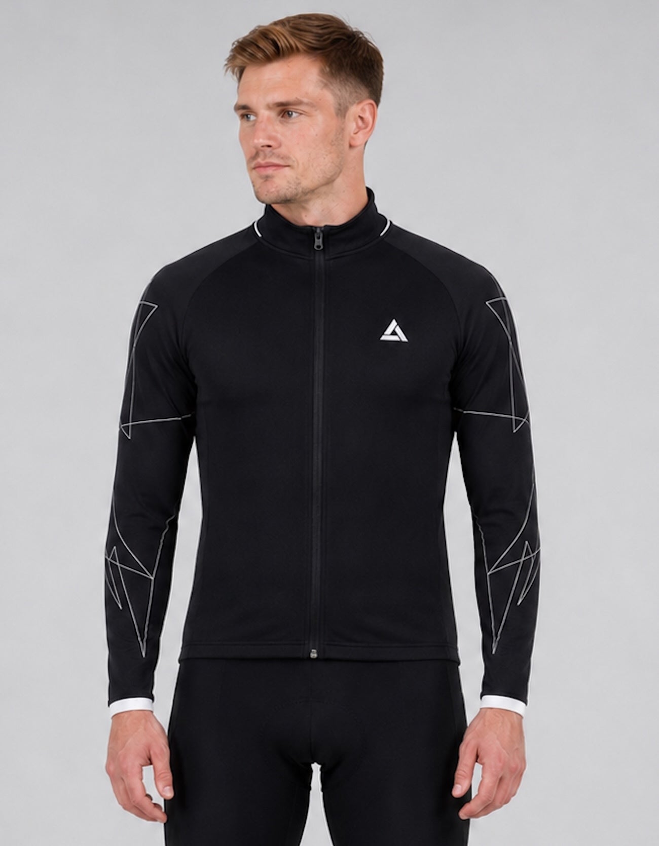 airtracks-pro-line-maillot-v-lo-manches-longues-noir-blanc image 1