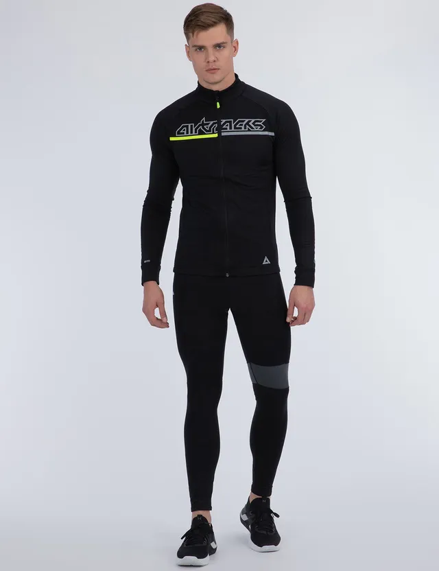 airtracks-team-ii-maillot-v-lo-thermique-homme-noir-gris image 1