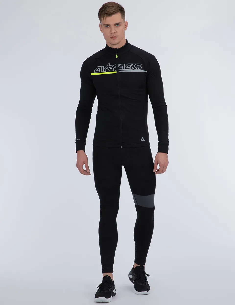 airtracks-team-ii-maillot-v-lo-thermique-homme-noir-gris image 1