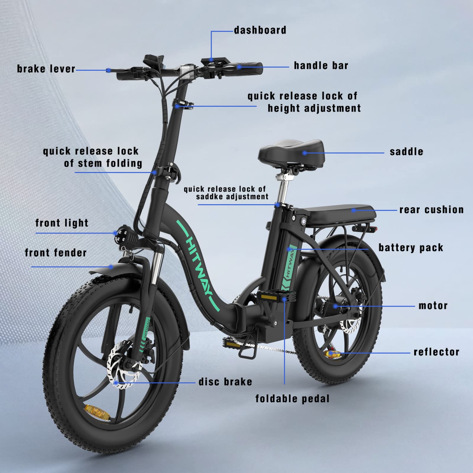 hitway-electric-bikes-v-lo-lectrique-pliant-20-pouces-7-vitesses image 7