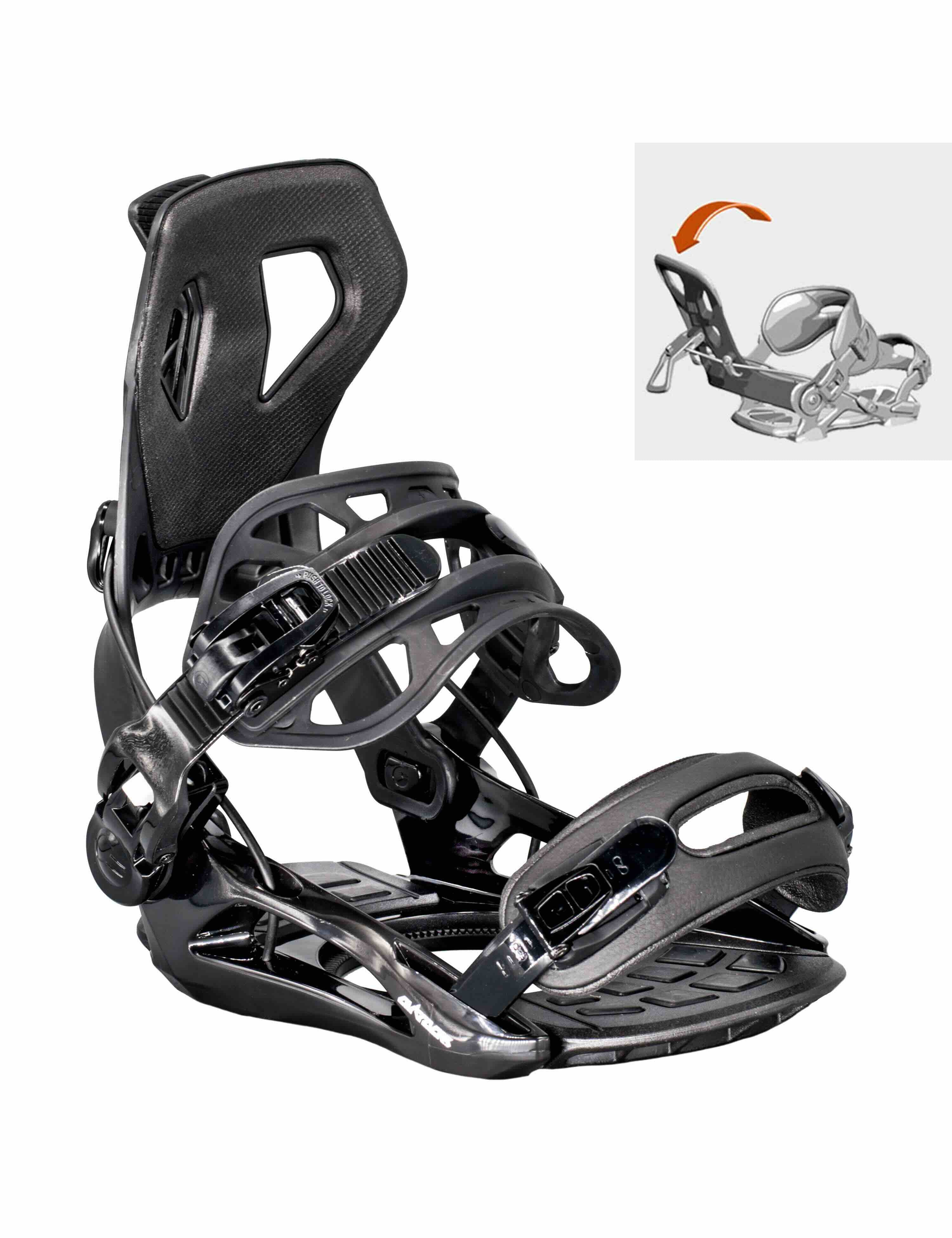 airtracks-snowboard-master-pro-fixation-snowboard-taille-m image 1
