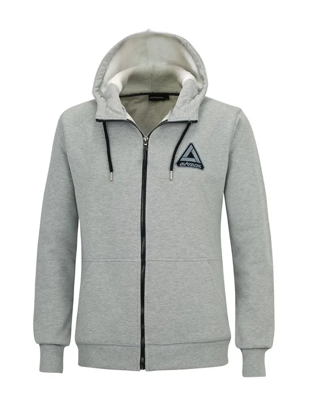 airtracks-pro-line-sweat-streetwear-gris-chin-capuche-m image 1