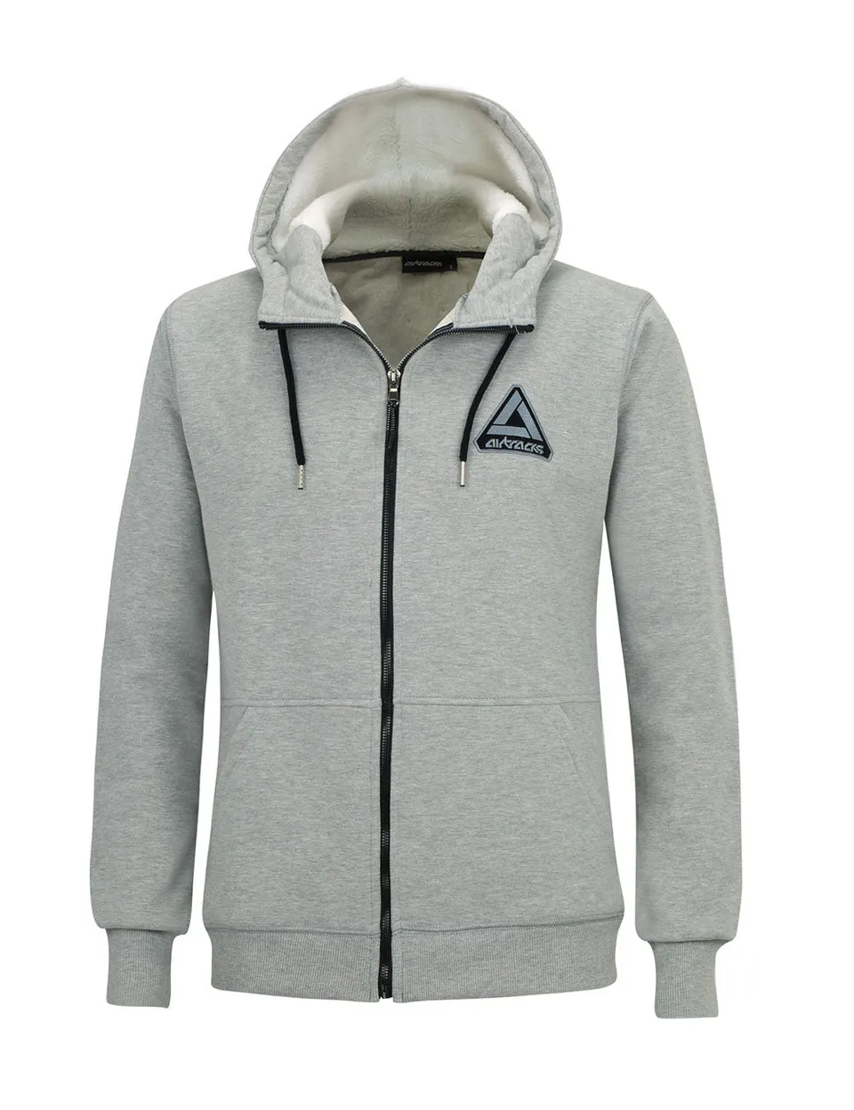airtracks-pro-line-sweat-streetwear-gris-chin-capuche-m image 1