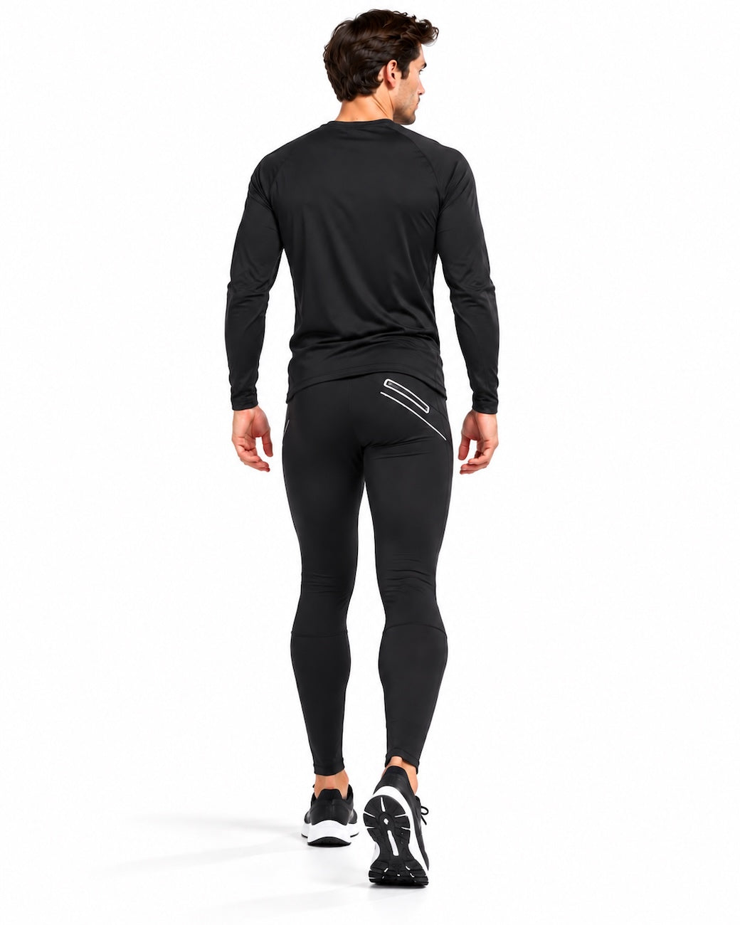 airtracks-pro-line-pantalon-running-hiver-homme-noir-thermique image 2