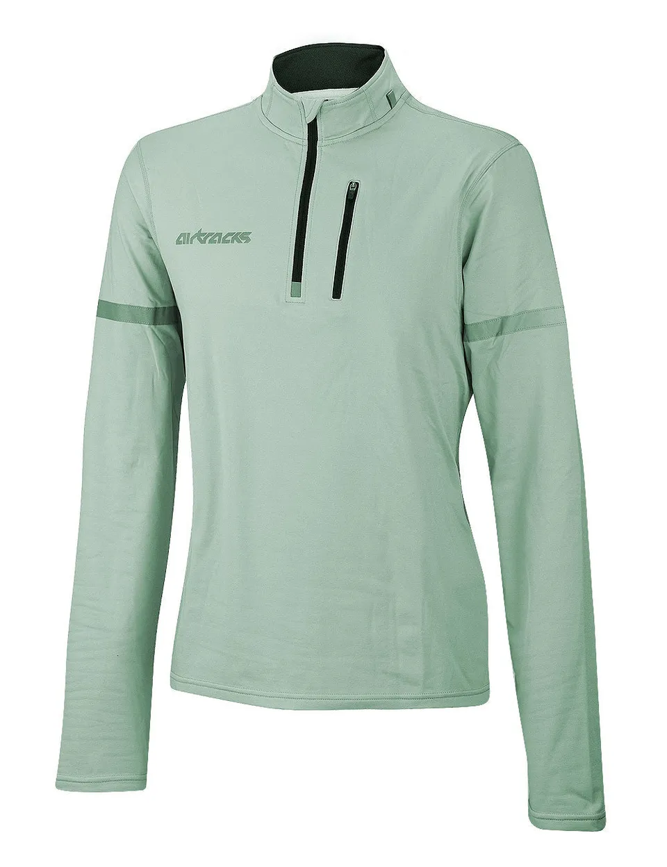 airtracks-thermo-maillot-v-lo-hiver-gris-manches-longues-polaire image 1