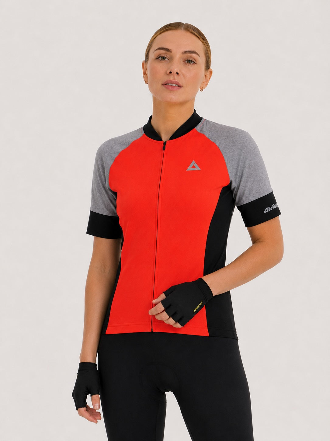 airtracks-pro-line-maillot-v-lo-femme-rouge-manches-courtes-2 image 1