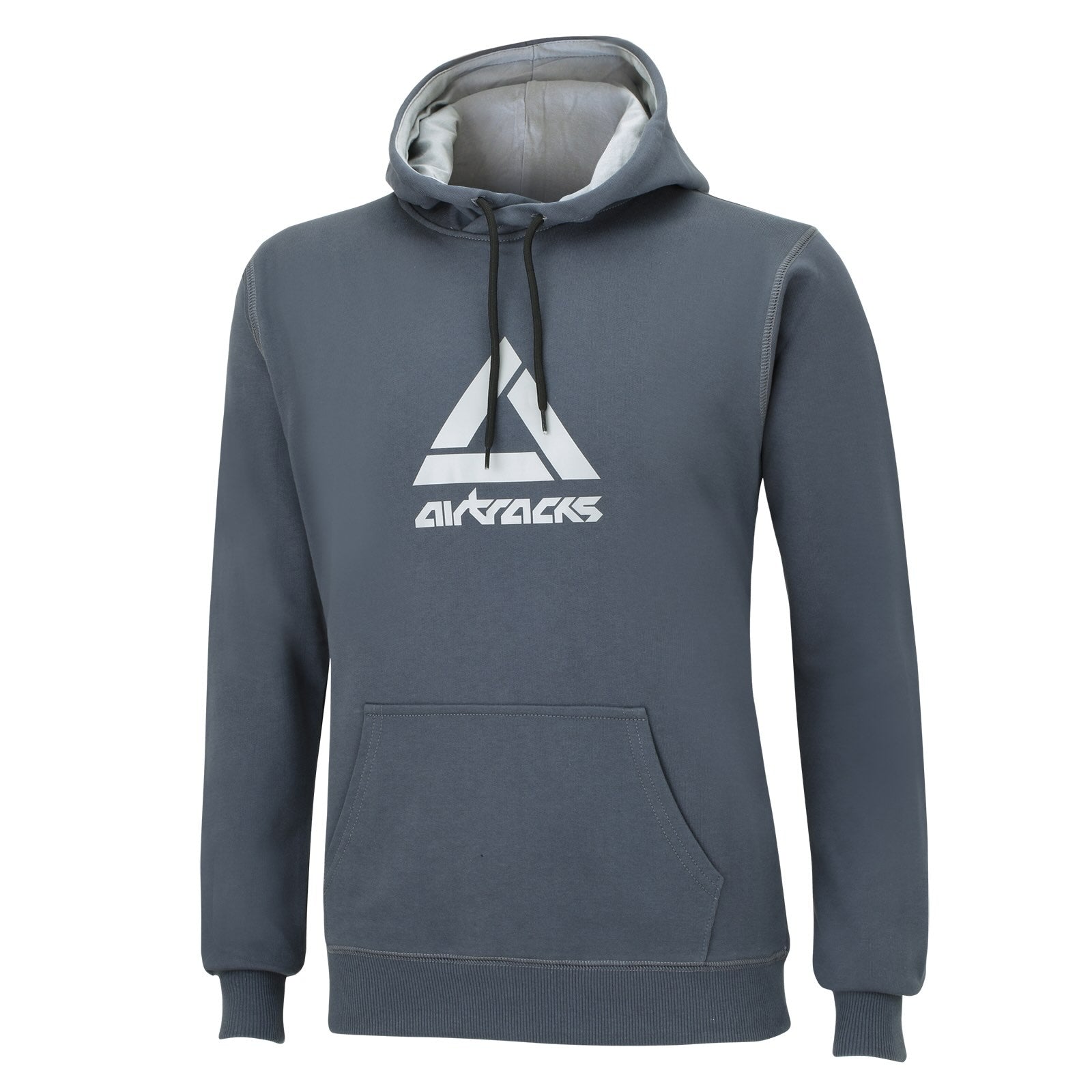 airtracks-sweat-capuche-homme-gris-fonc-coton-taille-l image 1