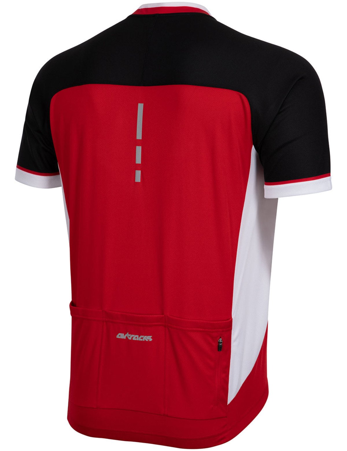 airtracks-pro-t-ii-maillot-v-lo-homme-rouge-noir-manches image 3